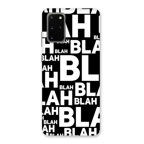 Blah Blah Pattern Back Case for Galaxy S20 Plus