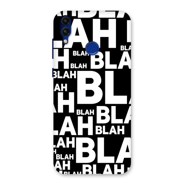 Blah Blah Pattern Back Case for Honor 8C