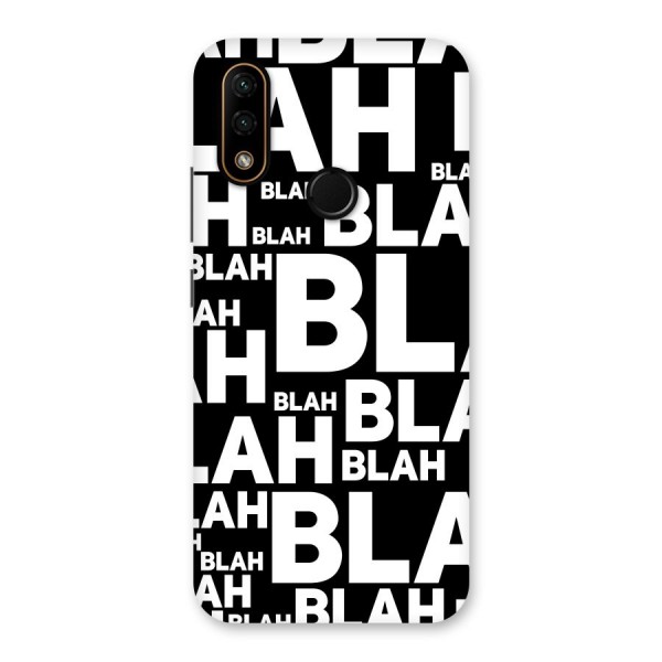 Blah Blah Pattern Back Case for Lenovo A6 Note