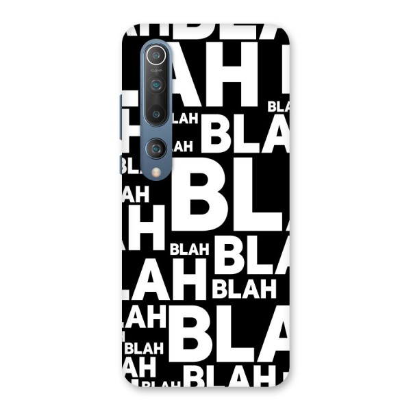 Blah Blah Pattern Back Case for Mi 10