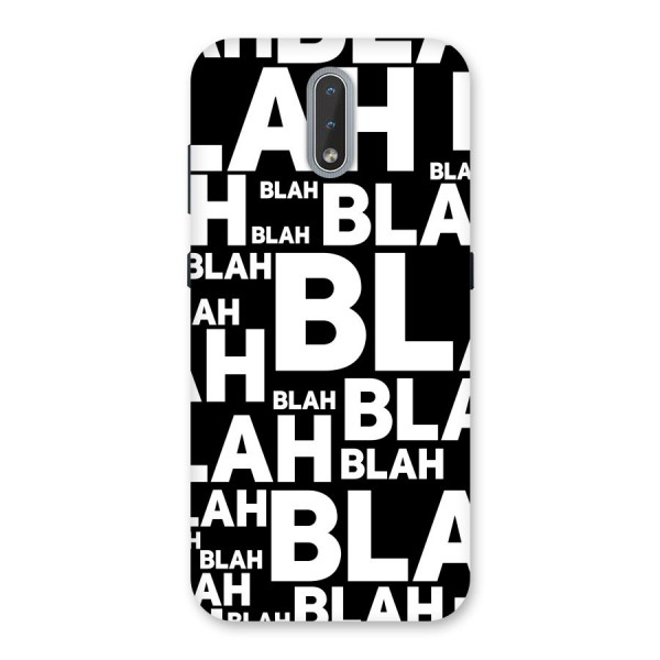 Blah Blah Pattern Back Case for Nokia 2.3