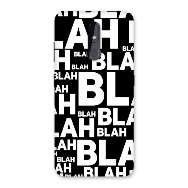 Blah Blah Pattern Back Case for Nokia 3.2