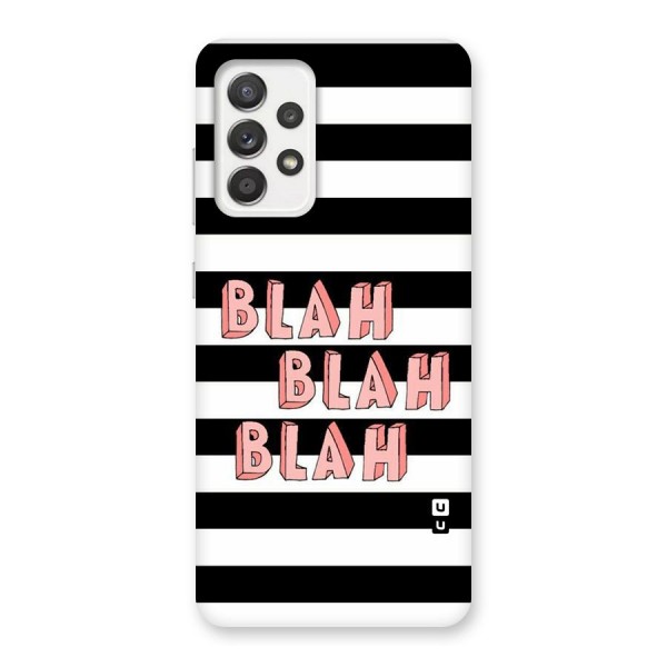 Blah Bold Stripes Back Case for Galaxy A52