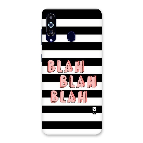 Blah Bold Stripes Back Case for Galaxy A60