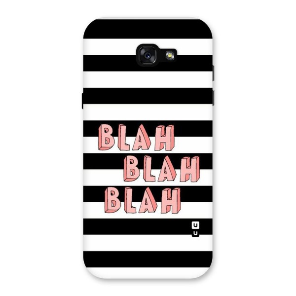 Blah Bold Stripes Back Case for Galaxy A7 (2017)