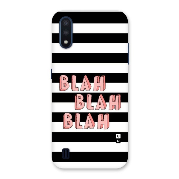 Blah Bold Stripes Back Case for Galaxy M01