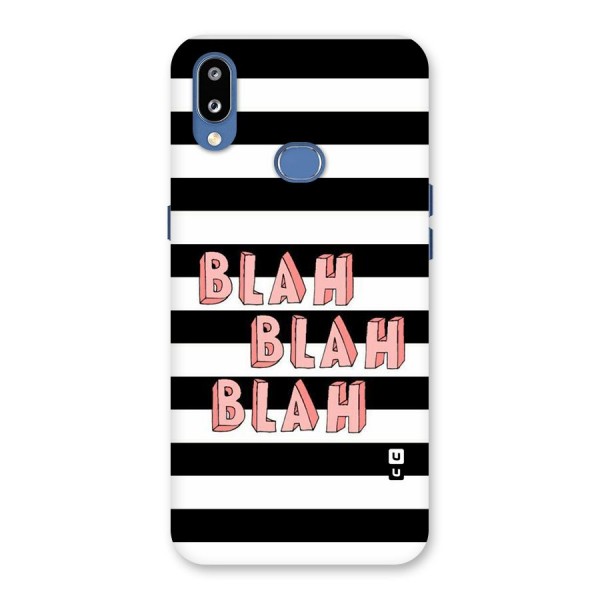 Blah Bold Stripes Back Case for Galaxy M01s