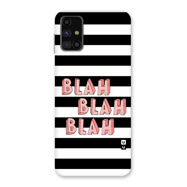 Blah Bold Stripes Back Case for Galaxy M31s