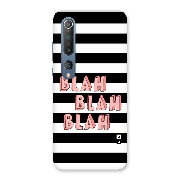 Blah Bold Stripes Back Case for Mi 10