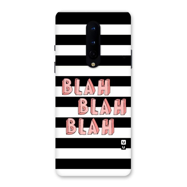 Blah Bold Stripes Back Case for OnePlus 8