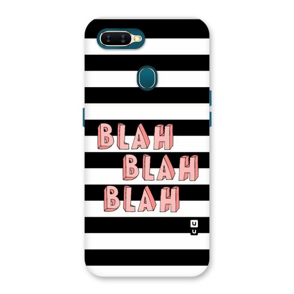 Blah Bold Stripes Back Case for Oppo A12