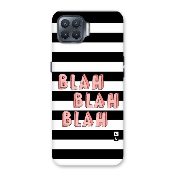 Blah Bold Stripes Back Case for Oppo F17 Pro