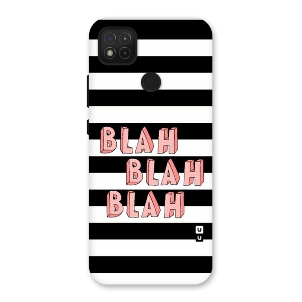 Blah Bold Stripes Back Case for Redmi 9C