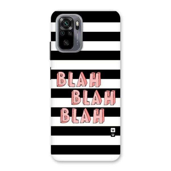 Blah Bold Stripes Back Case for Redmi Note 10