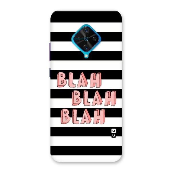 Blah Bold Stripes Back Case for Vivo S1 Pro