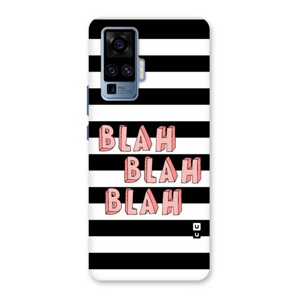 Blah Bold Stripes Back Case for Vivo X50 Pro