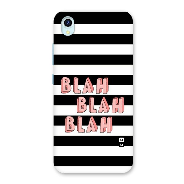 Blah Bold Stripes Back Case for Vivo Y1s