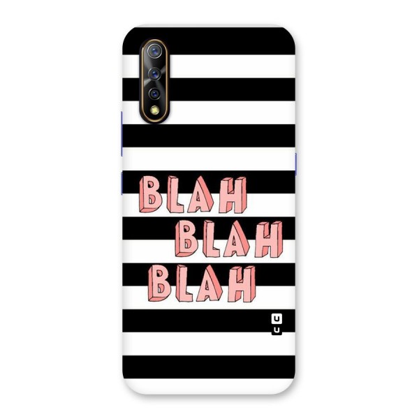 Blah Bold Stripes Back Case for Vivo Z1x