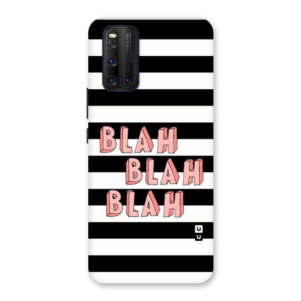 Blah Bold Stripes Back Case for Vivo iQOO 3