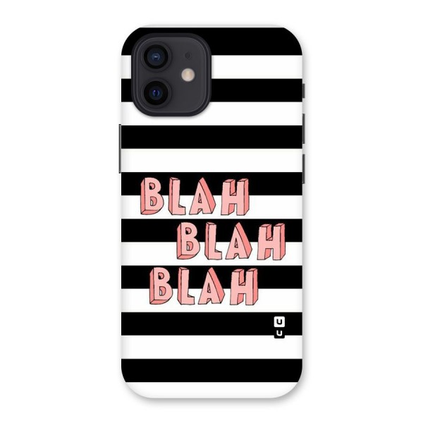 Blah Bold Stripes Back Case for iPhone 12