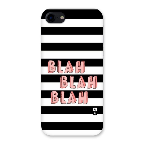 Blah Bold Stripes Back Case for iPhone SE 2020