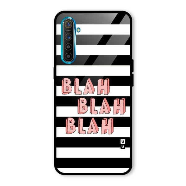 Blah Bold Stripes Glass Back Case for Realme XT