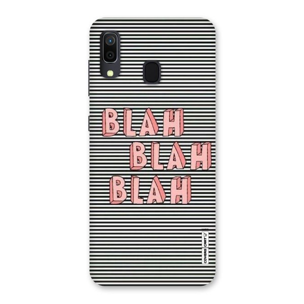 Blah Stripes Back Case for Galaxy A30