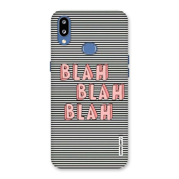 Blah Stripes Back Case for Galaxy M01s