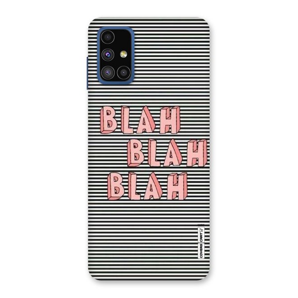 Blah Stripes Back Case for Galaxy M51