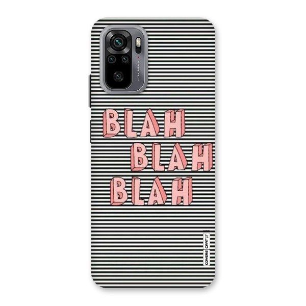 Blah Stripes Back Case for Redmi Note 10