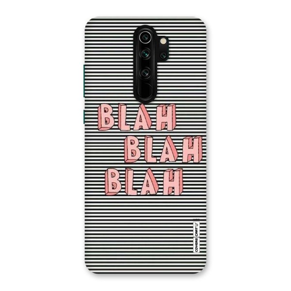 Blah Stripes Back Case for Redmi Note 8 Pro