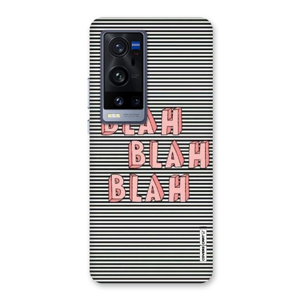 Blah Stripes Back Case for Vivo X60 Pro Plus