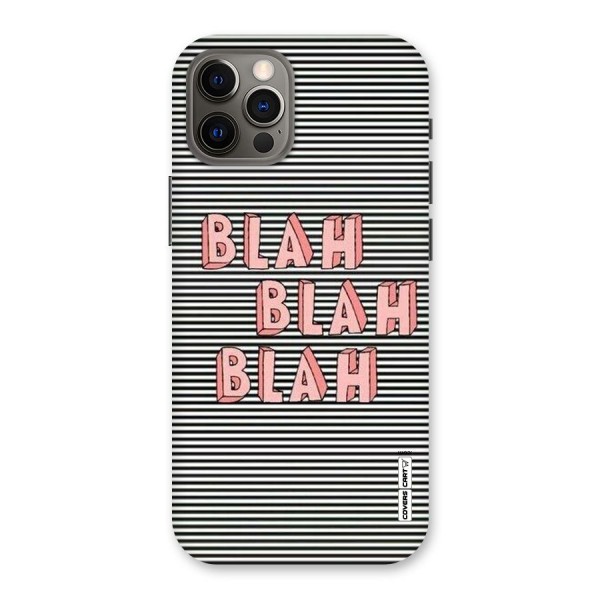 Blah Stripes Back Case for iPhone 12 Pro