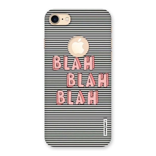 Blah Stripes Back Case for iPhone 8 Logo Cut