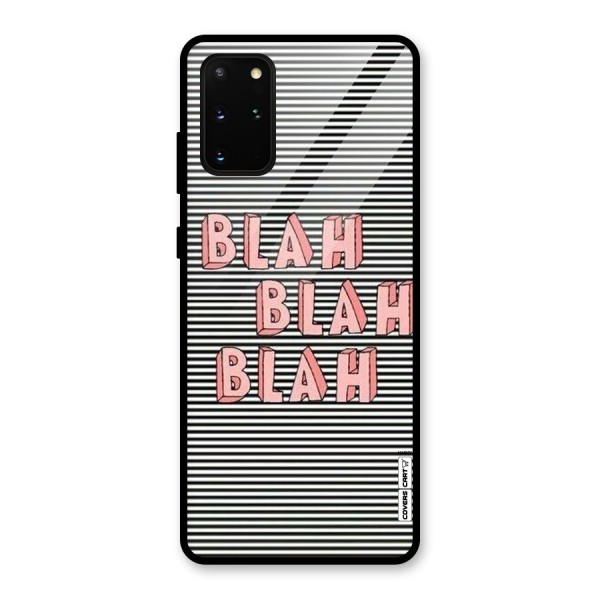 Blah Stripes Glass Back Case for Galaxy S20 Plus