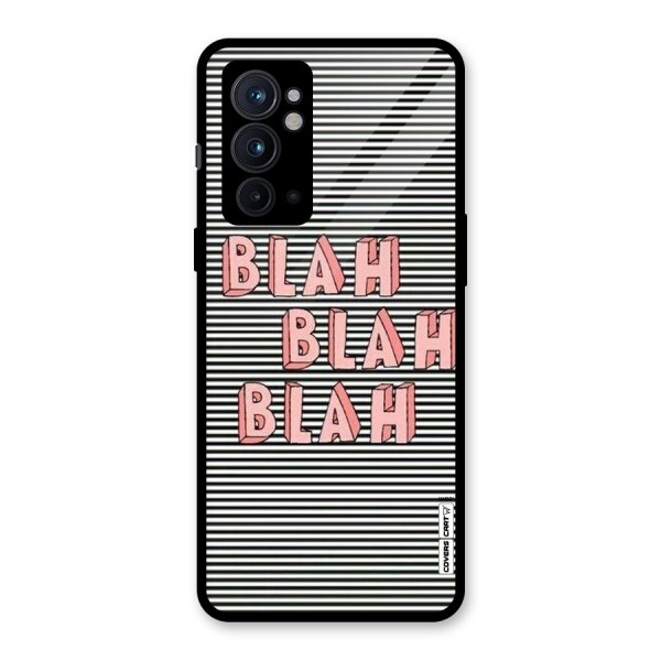 Blah Stripes Glass Back Case for OnePlus 9RT 5G