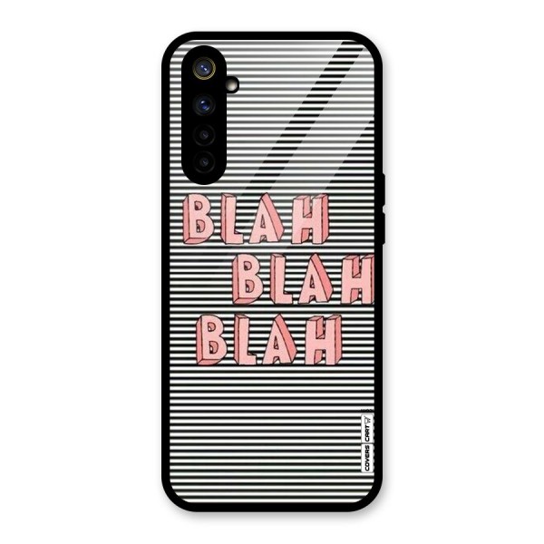 Blah Stripes Glass Back Case for Realme 6