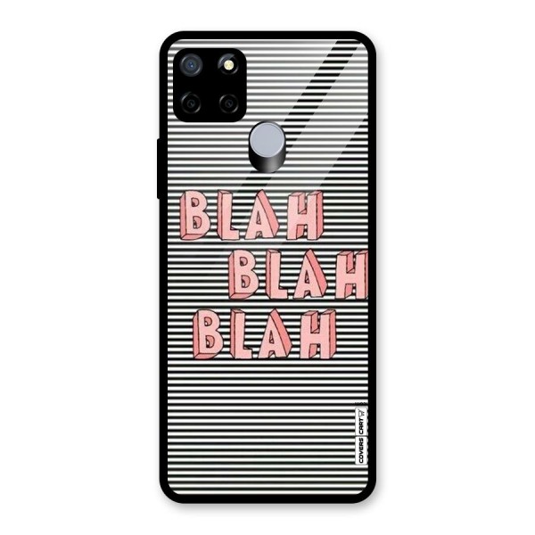 Blah Stripes Glass Back Case for Realme C15