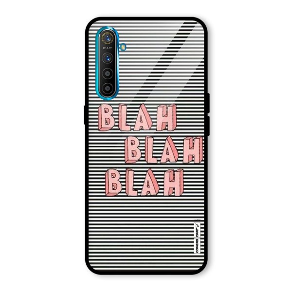 Blah Stripes Glass Back Case for Realme XT