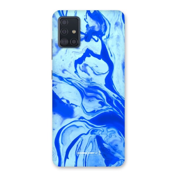 Blaze Blue Marble Texture Back Case for Galaxy A51