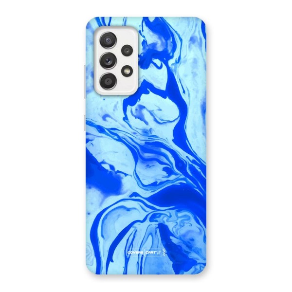 Blaze Blue Marble Texture Back Case for Galaxy A52