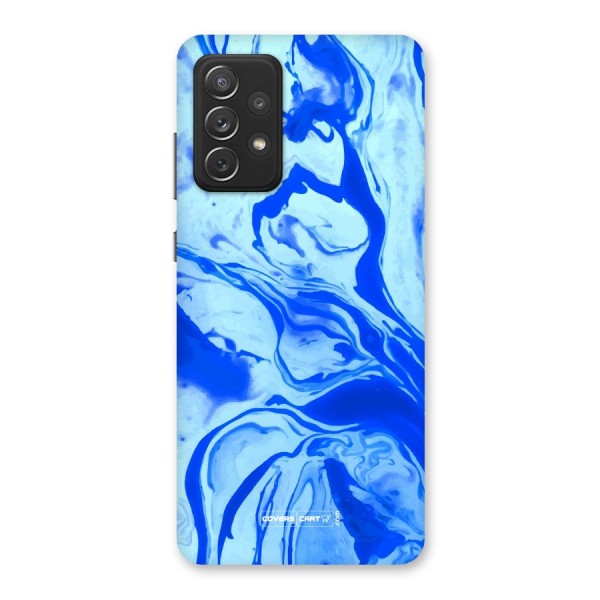 Blaze Blue Marble Texture Back Case for Galaxy A72