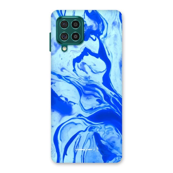 Blaze Blue Marble Texture Back Case for Galaxy F62