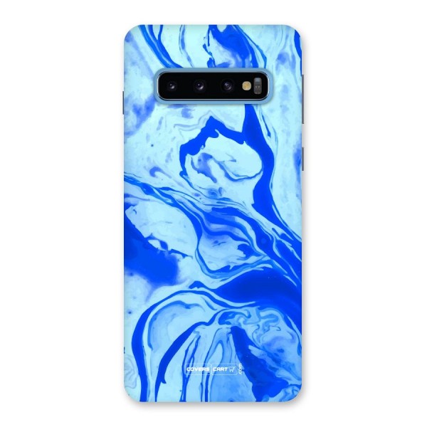 Blaze Blue Marble Texture Back Case for Galaxy S10