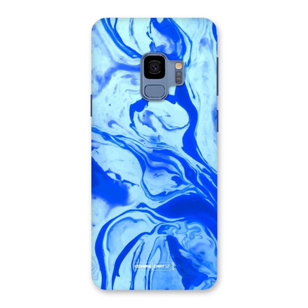 Blaze Blue Marble Texture Back Case for Galaxy S9