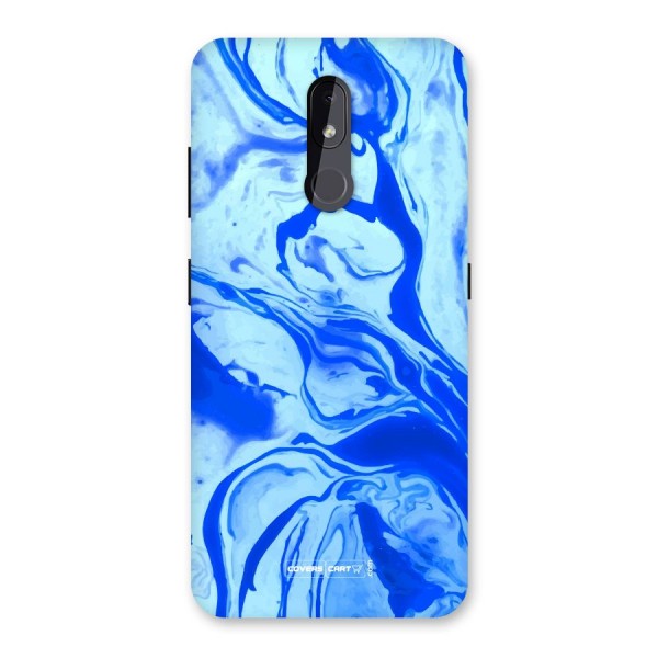 Blaze Blue Marble Texture Back Case for Nokia 3.2