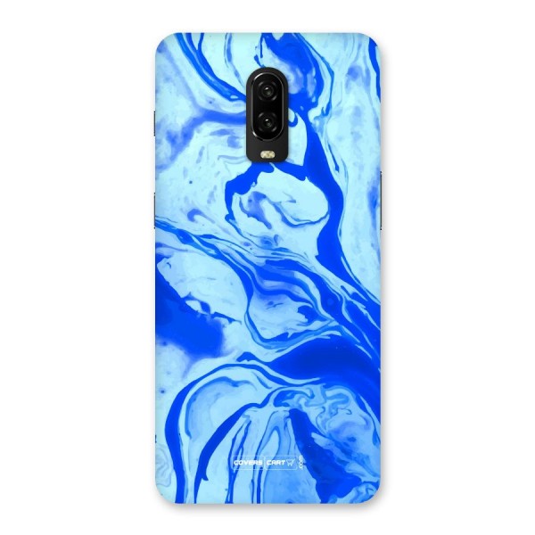 Blaze Blue Marble Texture Back Case for OnePlus 6T