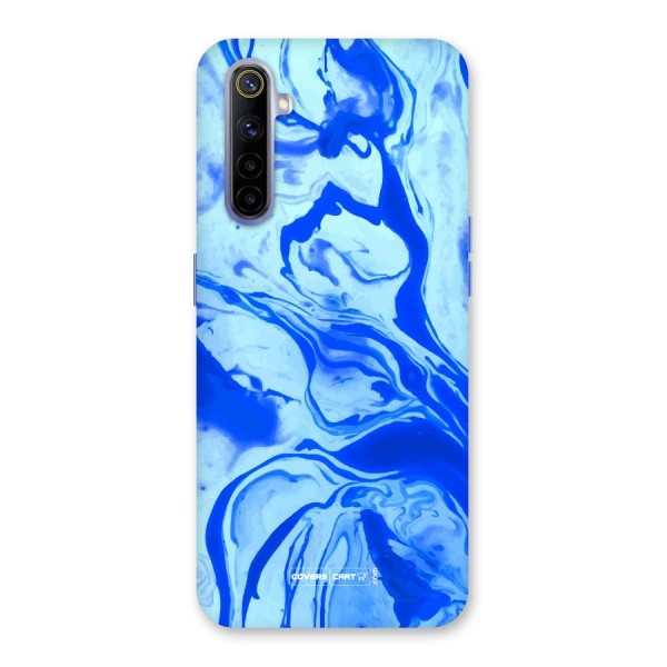 Blaze Blue Marble Texture Back Case for Realme 6