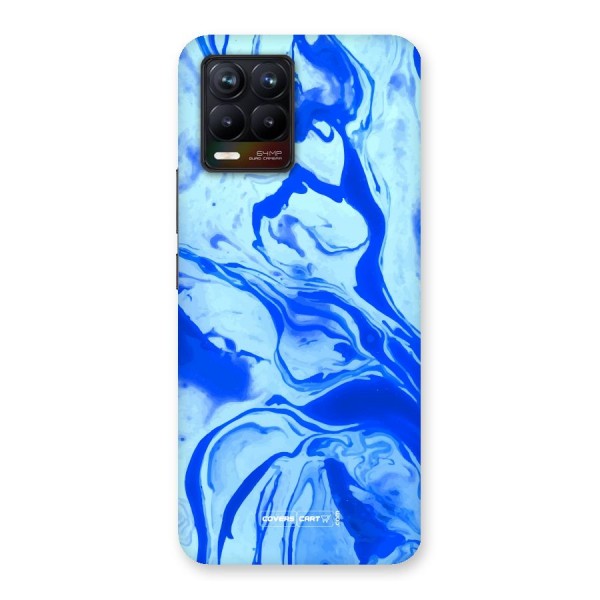 Blaze Blue Marble Texture Back Case for Realme 8