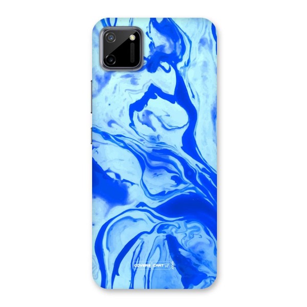 Blaze Blue Marble Texture Back Case for Realme C11